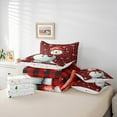 thumbnail image 5 of Manfei Winter Cute Snowman Twin Bedding Sets 7-Piece, Merry Christmas Bedding Comforter Set, Teens Boys Girls Kids Reversible Sheet Sets, Luxury Bedroom Decor, 5 of 7