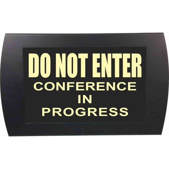 AMERICAN RECORDER - "DO NOT ENTER Conference in Progress" LED Lighted Sign