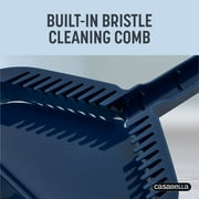Casabella Power Core Broom 11 Brush Width & Dustpan w/ Integrated Scraper & Rubber Lip 53 Length