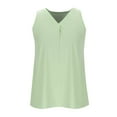 thumbnail image 3 of Kaemgyyd Womens Tank Tops Casual Loose V Neck Sleeveless Shirts Fashion Solid Color Summer Basic Tunic Blouses, 3 of 4