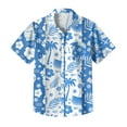 thumbnail image 4 of Yiaimeir Men's Vintage Button Down Bowling Shirts Short Sleeve Summer Beach Shirt，Size M-3XL, 4 of 5