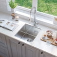 thumbnail image 3 of Undermount Sink， Single Bowl Kitchen Sink Undermount Stainless Steel Kitchen Sink  Bar or Prep Kitchen Sink, 3 of 5