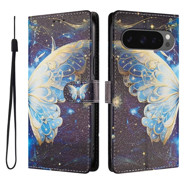 FOXDOCK Funda Tipo Cartera para Google Pixel 9 Pro XL con Soporte y Correa – Diseño de Patrones Lindos