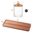 thumbnail image 2 of Soporte Qtip Tbestmax con bandeja de tocador transparente para baño, 2 of 7