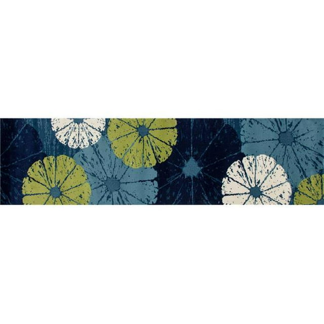 Art Carpet 841864117264 2 x 8 ft. Seaport Collection Citrus Slice Woven Area Rug, Blue