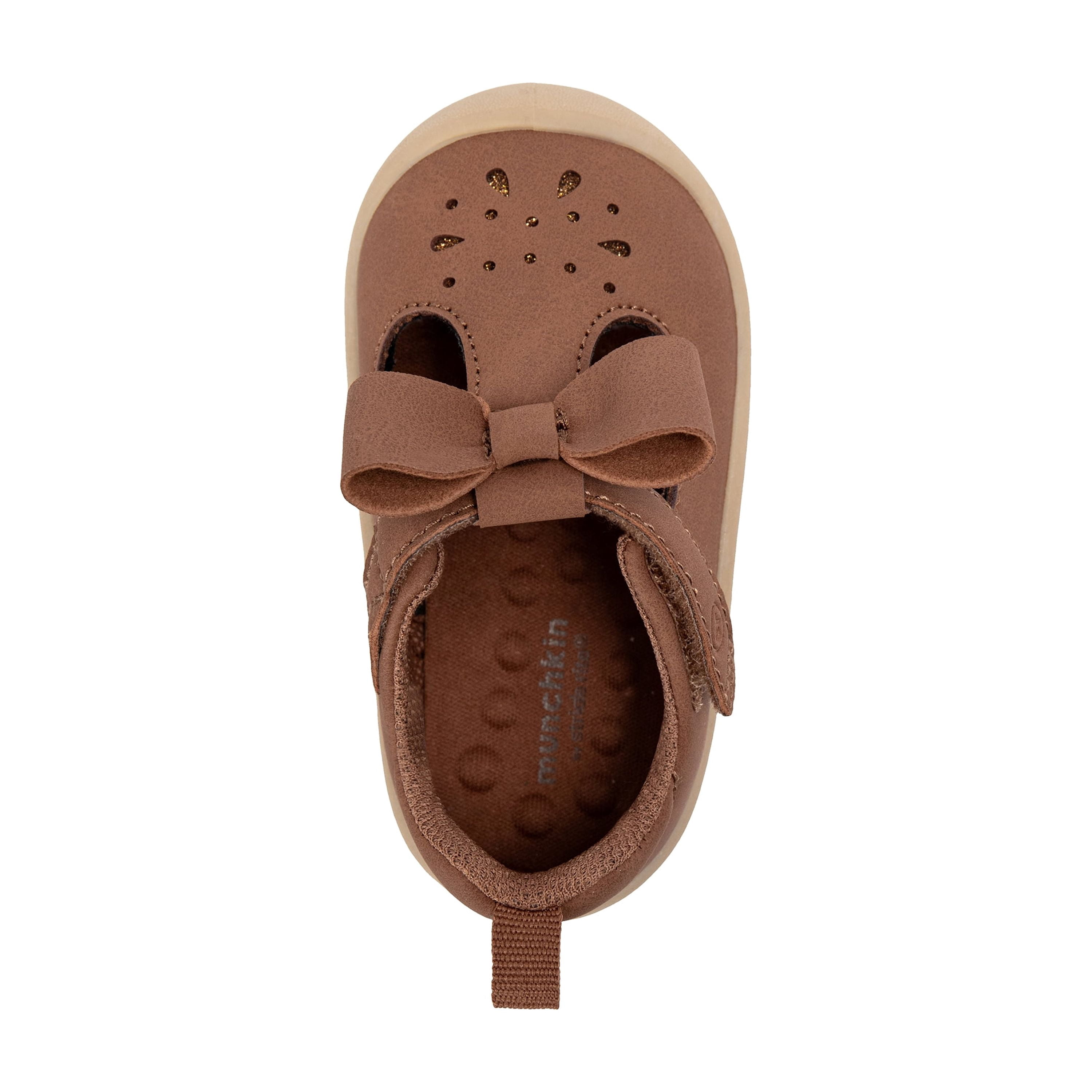 Munchkin by Stride Rite Baby Girl Peyson Bow T-Strap Dress Shoe