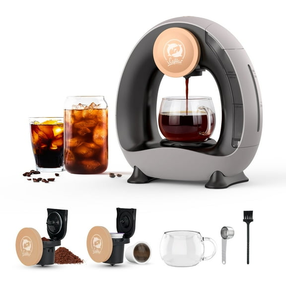 i Cafilas MINI Q Single Serve Coffee Maker Machine use Capsule Powder Low Decibel Silent No Vibration