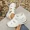 White, variant on Women's Thin Cutout PU Platform Shoes, Black Hollow Out Hidden Heel Thick Sole Summer Height Boost Sandals