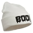 thumbnail image 5 of Halloween Boo Sign Embroidered Cuff Beanie - White OSFM, 5 of 5