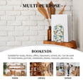 thumbnail image 7 of Pofeuu Watercolor Leaves Print Large Bookend Hold Heavy Books- Wood Bookends for Heavy Books Heavy Duty Book Ends Wood Bookends for Office Desk Non-Skid, 7 of 7