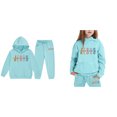 thumbnail image 5 of Toddler Girls Christian Sweatshirt Long Sleeve Comfy Graphic Hoodies Girls Loose Pullover Sweatpants 2 Piece Fall Winter Clothes Hoodies for Boys 1-2 Years Cute&nbsp;Boys Girls&nbsp;Clothing, 5 of 6
