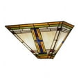 thumbnail image 5 of Meyda Tiffany - 144967 - Two Light Wall Sconce - Nevada - White Amber Green Blue, 5 of 7