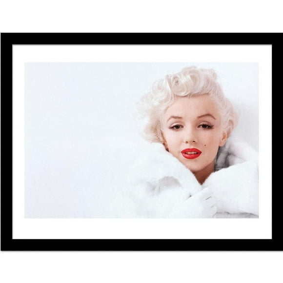 Marilyn Monroe Impression Encadrée Blanche
