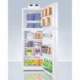 thumbnail image 4 of Frost-free break room refrigerator-freezer in white with NIST calibrated alarm/thermometers, 4 of 5