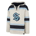 thumbnail image 2 of Men's '47 Oatmeal Seattle Kraken Rockaway Lace-Up Pullover Hoodie, 2 of 3