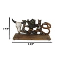 thumbnail image 2 of Rustic Western Texas Word Art Cow Skull Cowboy Hat Ropes Horseshoe Desk Plaque, 2 of 11