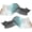 White Gray Black, variant on 16 Fan Belly Dance Silk Veil 59", 1 Pair (Left+Right) Women Long Folding Wood for Performance Props, White Gradient Lake Blue