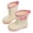 Pink, variant on Toddler Rain Boots, Waterproof Rubber Kids Rainboot, Girls/Boys Light Water Shoes for Muddy Park/Hiking Size 5-6 Years