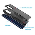 thumbnail image 3 of For Moto G pure/ G Power（2022）Case, 2 in 1 Hard PC Phone Case for Moto G pure/ G Power（2022）, Rubber & Rugged Shockproof Full Body Protection Case Cover-Black, 3 of 8