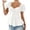 Z-White380, variant on JIAYUE Women's Shirts Fashion Summer Short Sleeve With Drawstring V-Neck Tie Design Casual Solid Color Tee Female Cozy Tops