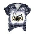 thumbnail image 4 of EQWLJWE Women Blessed Mama T-Shirt Blessed Mom Shirts Blessed Leopard Floral Mother Tee Tops, 4 of 5