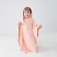 thumbnail image 2 of Hjtefg Hooded Baby Poncho - Absorbent Muslin Bath Towel with Cape Sleeves, Quick-Dry Swim Cover-Up for Toddler Beach & Pool,Color: Pink Size: One Size, 2 of 5