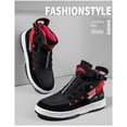 thumbnail image 6 of Men's and women's all-season motorcycle riding boots and motorcycle shoes,Black red,37, 6 of 20
