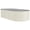 Beige with anti-cut strips, variant on Oval Galvanized Raised Rust-Resistant Metal Planter Box for Vegetables, Flowers & Herbs, Beige