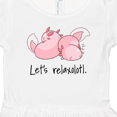thumbnail image 4 of Inktastic Let's Relaxolotl with Sleeping Axolotls Girls Toddler Dress, 4 of 5