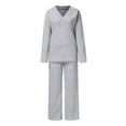 thumbnail image 4 of Baqcunre Womens Fall Long Sleeve Crewneck Pullover Tops and Long Pants Tracksuit Sweatsuits,Size S-XXL,Womens Pajama Sets,Outfits for Women,Lounge Sets for Women,Womens Fashion,Grey, 4 of 5