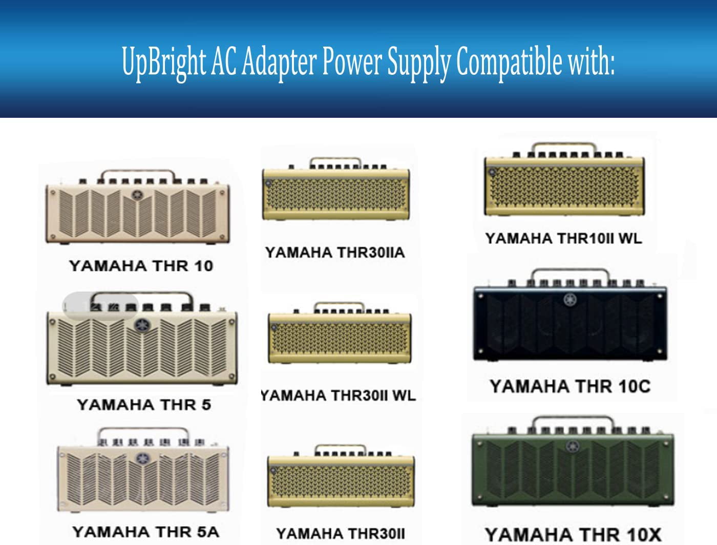 UpBright 15V AC/DC Adapter Compatible with Yamaha THR10 THR10C