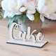 thumbnail image 5 of Signo de mesa de boda Decoraciones de madera Chic Freestanding Craft Manual Manual Exquisito adornos para la recepción de cumpleaños Fiesta de uso 2 kits Monstrate HA028267-00, 5 of 6