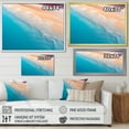 thumbnail image 4 of Designart "Aerial Majesty Tropical Beach Waves I" Beach Framed Wall Art Decor - Coastal Beige Beach & Ocean Hallway Framed Wall Art Decor, 4 of 6