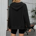 thumbnail image 7 of Kawaii Clothes Women's Solid Sweatshirt Women's Zip Up Hoodie Pullover Casual Long Sleeve Jacket For Everyday Wear Comfortable Soft Loungewear, 7 of 7