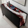 thumbnail image 5 of Marble Red Table Runner 108 Inches Long, Modern Abstract Gold White Brick Stone Motif Kitchen Coffee Dining Table Decoration for Home Party Birthday Wedding Home Decor 13x108 Inches, 5 of 8