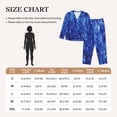 thumbnail image 4 of Fotbe Blurred Star Snow Christmas Pattern Long Sleeve Pajama Set for Women,Sleepwear Set,2-piece Loungewear Set,Soft PJs Comfy Nightwear with Pockets -X-Large, 4 of 7