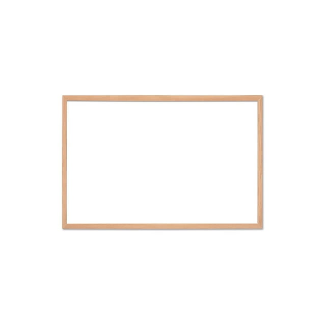 Quartet Dry-Erase Board, Non-Magnetic, Maple Wood Frame, Whiteboard, 36” x 24”