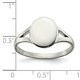 thumbnail image 2 of Primal Steel Stainless Steel Oval Disc Ring, 2 of 11
