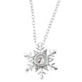 thumbnail image 1 of KAKOWELY Collar con colgante de copo de nieve con proyección en 100 idiomas "Te amo" para mujeres y niñas., 1 of 4
