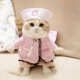 thumbnail image 5 of Pet Dog Cat Halloween Costume Doctor Nurse Costume Dog Jeans Clothes Cat Funny Apperal Outfit Uniform Funny Pet Puppy Dog Cat Outfit - L, 5 of 5