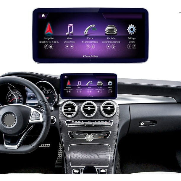 Road Top Android 11 Stéréo de voiture 10,25 Écran tactile de voiture pour  Mercedes Benz C GLC Classe W205 2015-2018 avec NTG5.0, Prise en charge sans  fil Carplay & Android Auto 