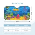 thumbnail image 2 of Kdxio Submarine And Landscape Print Windshield Sun Shade, Foldable Sun Blocker for Car,Truck,SUV Automotive Interior Sun Protection,Reflective Shade for Front Windshield(Medium), 2 of 6
