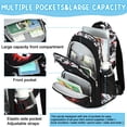 thumbnail image 3 of Mochila Bluboon para niños, camuflaje escolar, 17,5 L, negra, 3 of 9
