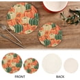 thumbnail image 5 of SKYSONIC Pumpkins Harvest Pot Holders Trivets, 2 Pcs Heat Resistant Trivets,Fall Autumn Watercolor Cotton Thread Weave Mats for Hot Pads Pans Pot Bowl Teapot for Kitchen Decor, 5 of 7