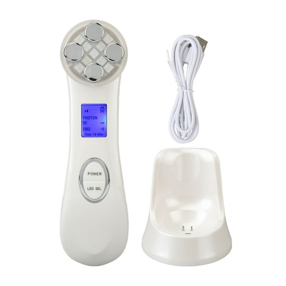 LED Light Photon Face Beauty Wand Skin Tightening Red Blue Lighting 5 Modes Skin Rejuvenation Machine