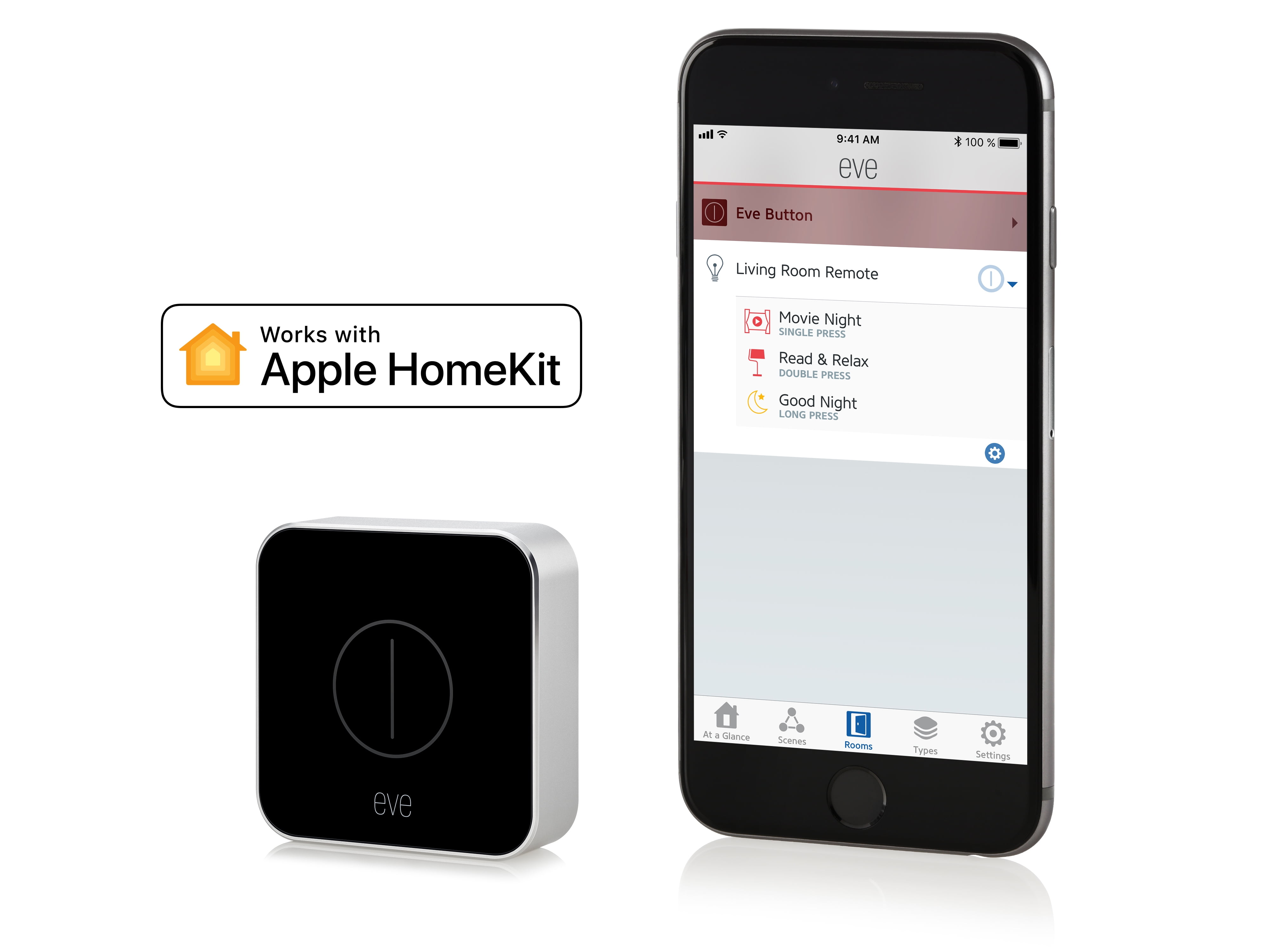 Eve Room Sensore wireless per interni con tecnologia Apple Homekit Bluetooth Low Energy