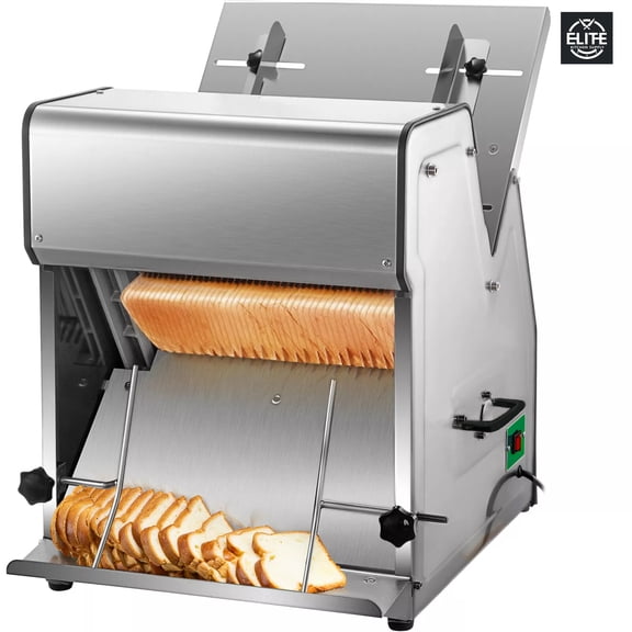110V Automatic Bread Slicer, Heavy Duty Electric Bread Slicer, Commercial Cutting Machine, Electric Bread Slicer