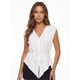 thumbnail image 4 of Chaleco de mujer, sin mangas, con cinturón, liso, holgado, top de verano, ropa de club para fiestas y raves., 4 of 9