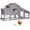 Gray(72.3"L x 26"W x 39.4"H), variant on Aivituvin Chicken Coop Chicken House for Outdoor, Poultry Cage with Wheels Large Mobile Hen House and UV-Resistant Roof Red