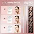 LED Makeup Mirror Portable 3.5" Rechargeable, 1X/10X Magnification, 3